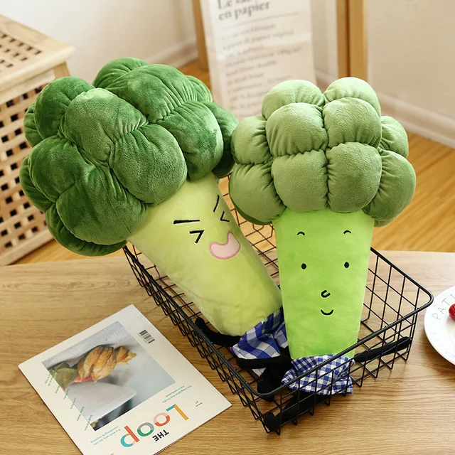 1pc 55 / 65cm cartoon vegetable plush toy creative broccoli plush pillow children soft stuffed toys children birthday gift WJ126 1