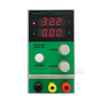 

Wanptek Adjustable DC Regulated Power Source NPS3010D Digital Display Switch Power Source 30v10a Three-Digit Digital Display