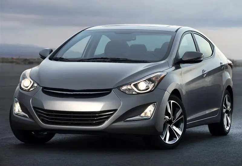 2 шт. белый светильник желтый для Hyundai Elantra 2014 2015 дневные ходовые огни s