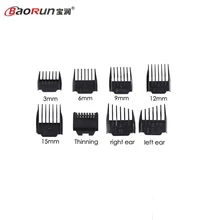 Оригинальные форсунки 3/6/9/12/15 мм истончение волос расческа-Триммер Набор для BAORUN 938/X6/X7/A8S/P2/P3/P6/P7/P9/S1 машинка для стрижки волос бритвенные расчески