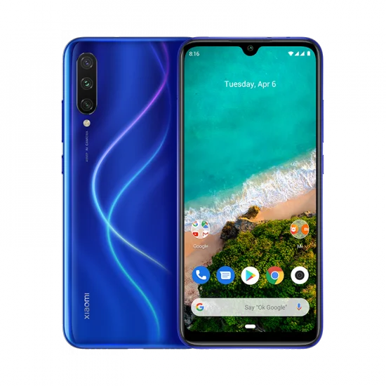 Blue Глобальная версия Xiaomi mi A3 mi A3 4 Гб 128 Гб Смартфон Snapdragon 665 48MP Тройная камера s 32MP фронтальная камера AMOLED дисплей 4030 мА - Цвет: Blue