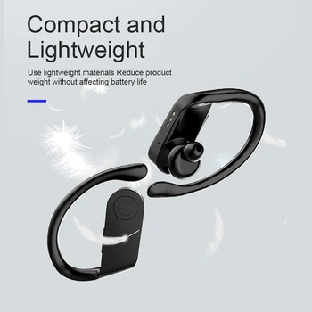

Wireless Earphone LED Display Bluetooth 5.0 Sports Noise Reduction Headset In-Ear Earphones Mini Earphones with Charging Box