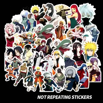 

50Pcs Anime Stickers Scrapbooking Naruto Stickers Uchiha Itachi Stickers For Phone Laptop Car DIY Diary Scrapbook Label adhesive