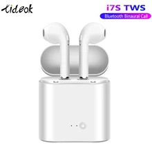 Bluetooth наушники i7s TWS беспроводные гарнитуры стерео наушники с зарядным микрофоном для всех смартфонов