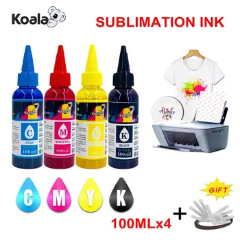 

Inkjet Sublimation Ink Universal 4 Color x 100ML For Epson Desktop Printers Heat Transfer Ink Heat Press Used