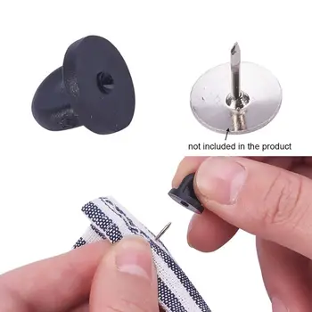 

200Pcs PVC Rubber Pin Backs Comfort Fit Tie Tack Lapel Pin Backing Holder Clasps
