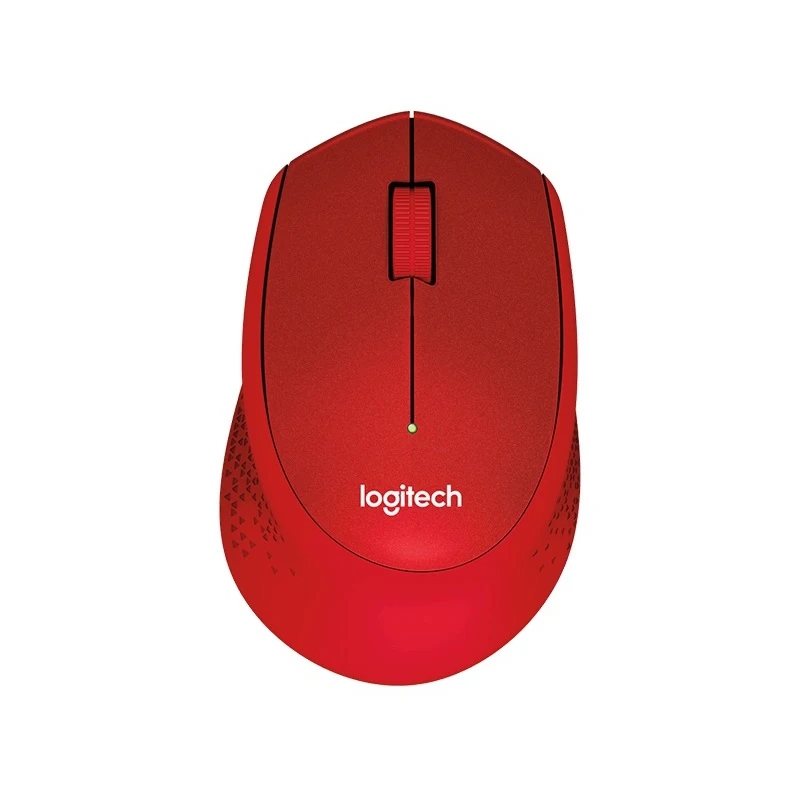 Мышь Logitech M330 красный оптическая(1000dpi) silent беспроводная USB(2but