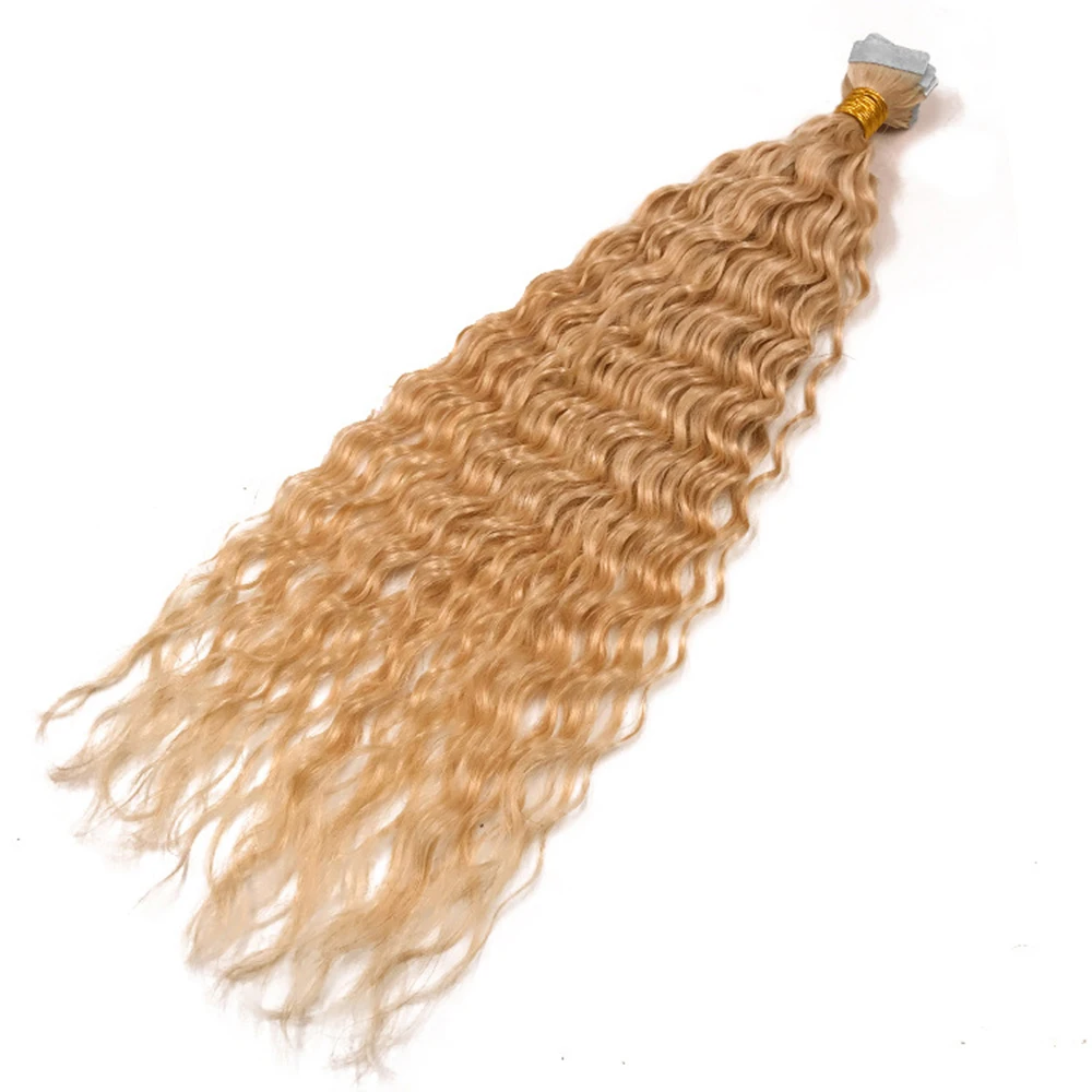 Human hair with double-sided adhesive Traceless