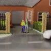 100pcs HO Scale Painted Figures People Model Scale 1:87 Model Train Passengers Assorted Pose 5