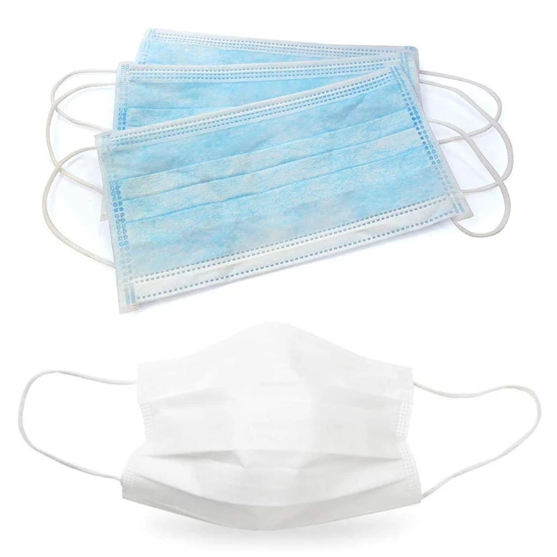 

110 Pieces of 3-Layer Disposable Masks Anti-Dust Masks Male and Female Anti-Fog Masks Breathable Masks Dust-Proof Masks