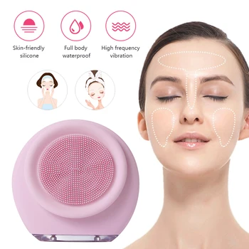 

Silicone Face Cleansing Brush Face Cleanser Electric Facial Cleanser Cleansing Skin Deep Washing Massage Brush Electric