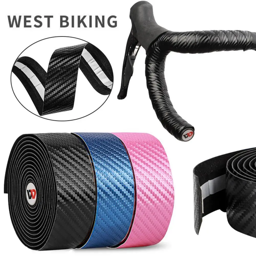 

Bicycle Handlebar Tape Mountain Road Bike PU Leather Perforated Belt With 2 Plugs Breathable Handle Bar Wrap Straps