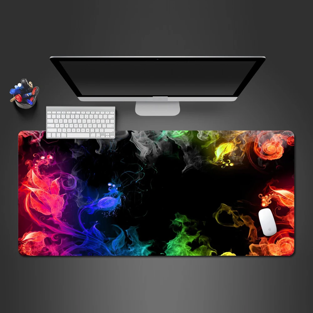 

New 3D Beautiful Watercolor Mouse Pad Hot Game Team Competition Large Fast Mouse Pad High Quality Personalized Rubber Pads