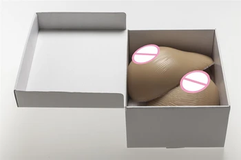 

High Quality Silicone Asymmetrical Breast Forms 1000g/pair Cosplay Crossdresser Realistic Silicone Boobs 36D/38C Cup