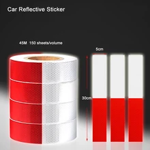 5 см* 45 м Светоотражающая Лента Светоотражающая наклейка для автомобиля Seguridad наклейка светоотражающая ткань ночной Светильник отражающая наклейка безопасности