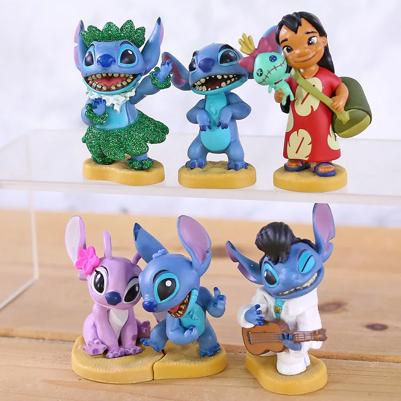 Lilo & Stitch Lilo Nani David Jumba Pleakley PVC Figures Toys for Children  Collection Birthday Gifts 6pcs/set - AliExpress