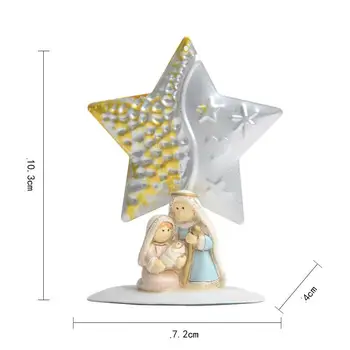 

Christmas gifts and crafts retro ornaments Nativity Holy Family of Jesus