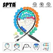 Almofadas de lustro do detalhe dos pces spta 77 mini com jogo sortido da almofada da espuma de lustro das almofadas usado em ferramentas giratórias/polisher, broca elétrica