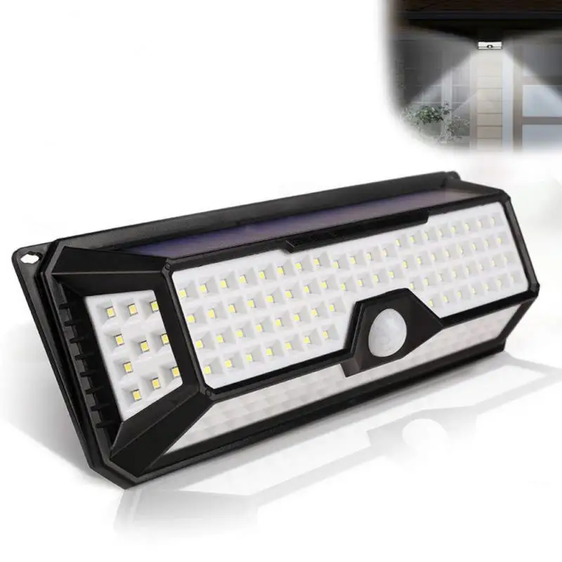 

136 Led Solar Lamp Outdoor Garden Yard Waterproof Pir Motion Sensor Light Security Lights For Front Door Backyard Garage
