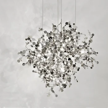

Decorative Lamp Modern Creative Art Design Stainless Steel Chandelier Living Room Cafe Shop Window Wy102912