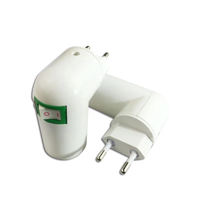 

EU Plug European standard Plug to E27 Screw Lampholder Wall Socket E27 Little Night Light Holder With Power on/off Switch plug