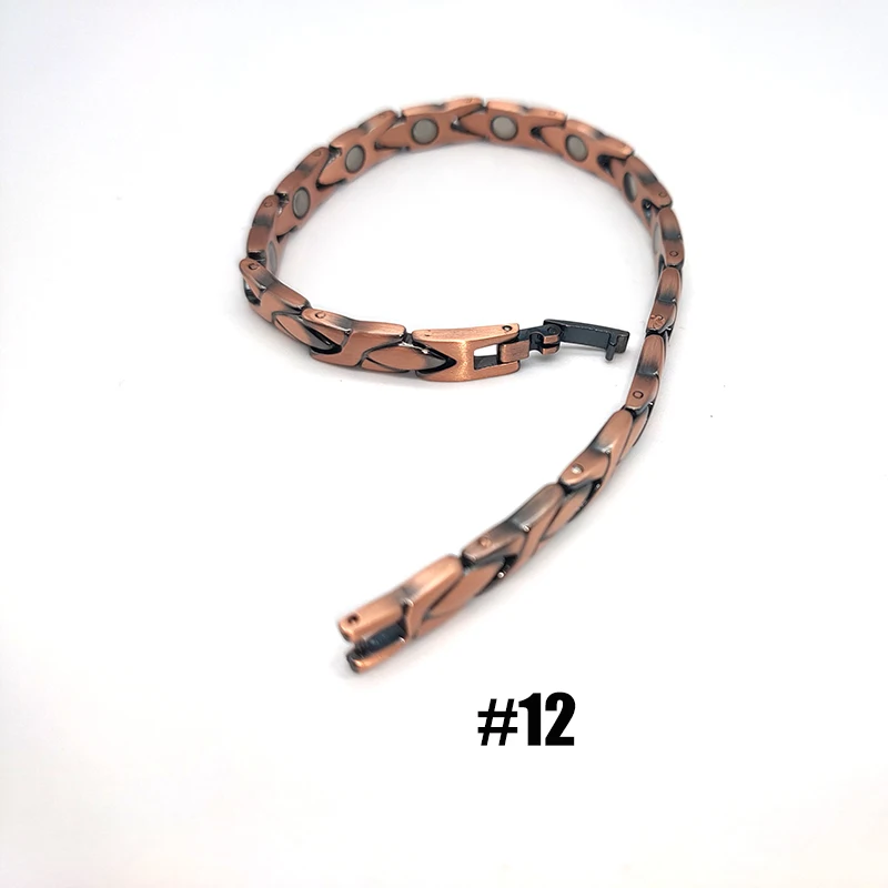 Vintage Copper Magnetic Bracelets For Women Pain Relief Pure Copper Adjustable Bio Energy Blood Pressure Accessory Bracelet