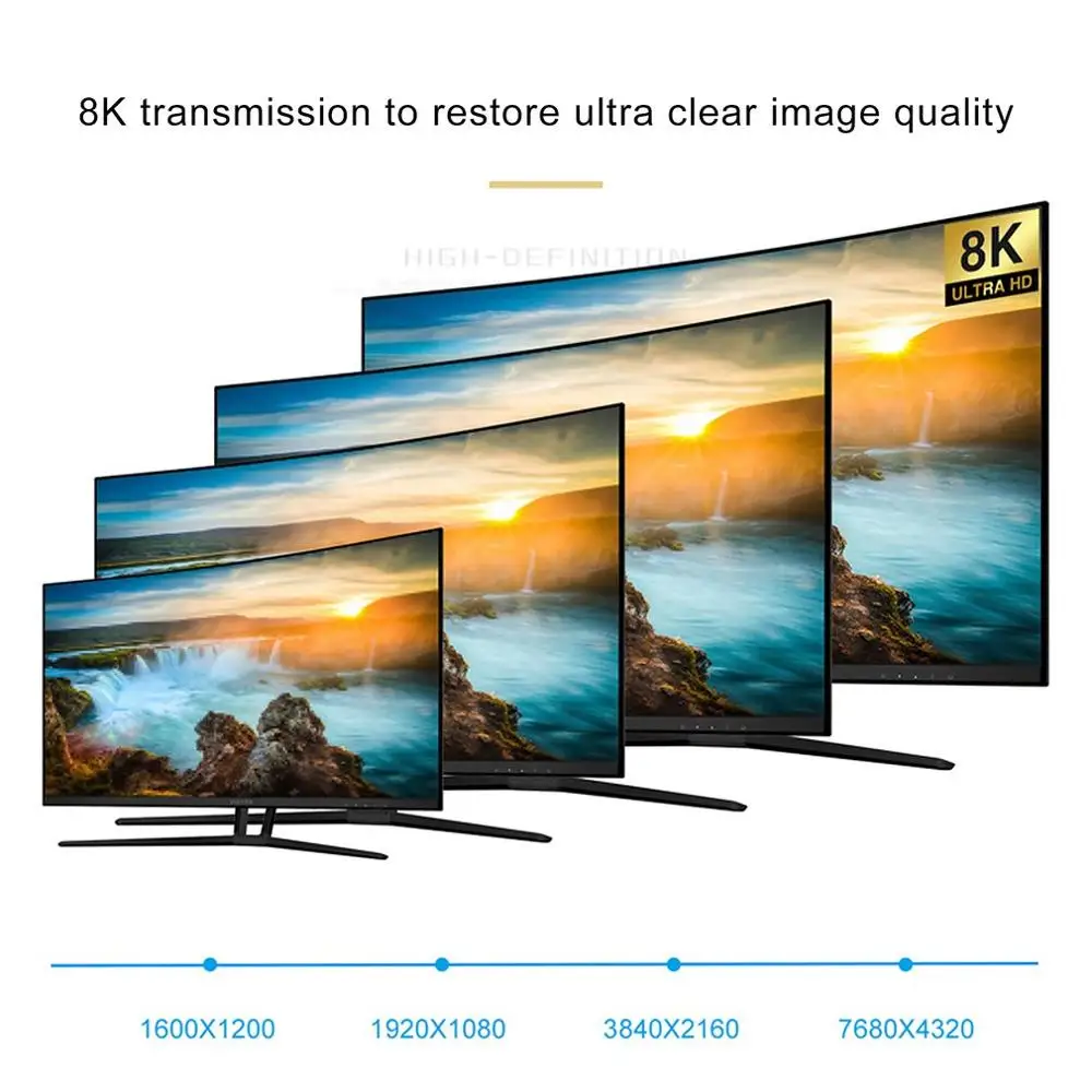 Hdmi 8K Hd кабель волоконный Кабель Компьютер ТВ подключение монитор 3D аудио и видео кабель 60 Гц медная проволока кабель для передачи данных