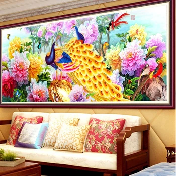 

5D Peacock Peony Diamond Embroidery Painting Cross Stitch DIY Craft Decor Gift