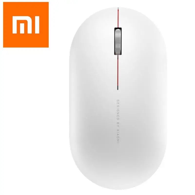 Xiaomi mi беспроводная мышь 2 1000 dpi 2,4 GHz Беспроводная USB приемник игровая мышь Ergono mi c оптическая Бесшумная mi ce для ПК ноутбука компьютера - Цвет: Белый