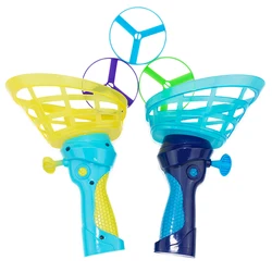 Lanceur de disque volant soucoupe volante UFO, lanceur de ficelle, jeu de lancer et d'attraper, Parent enfant interactif, Sport de plein air, hélice, jouets de loisirs 