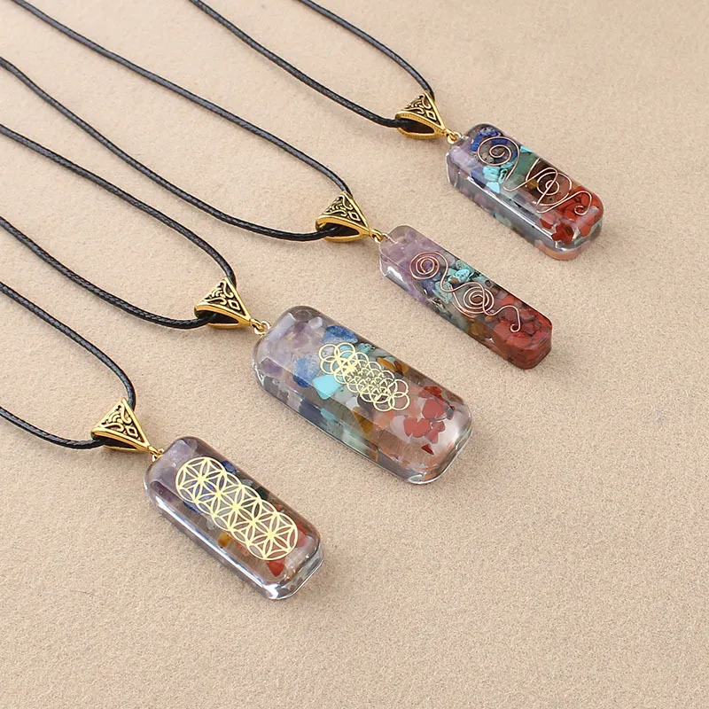 Fluorite Necklaces Crystal Pendants Suspension Natural Gem Stone Quartz Bullet Hexagonal Pendulum Reiki Chakra pendulo | Украшения и
