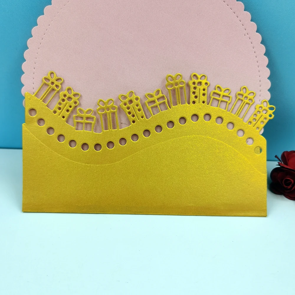 

Gift Box Lace Cutting Dies And Stamps For DIY Scrapbooking Album Card Making Metal Crafts Embossing Stencils Cut Die Mold