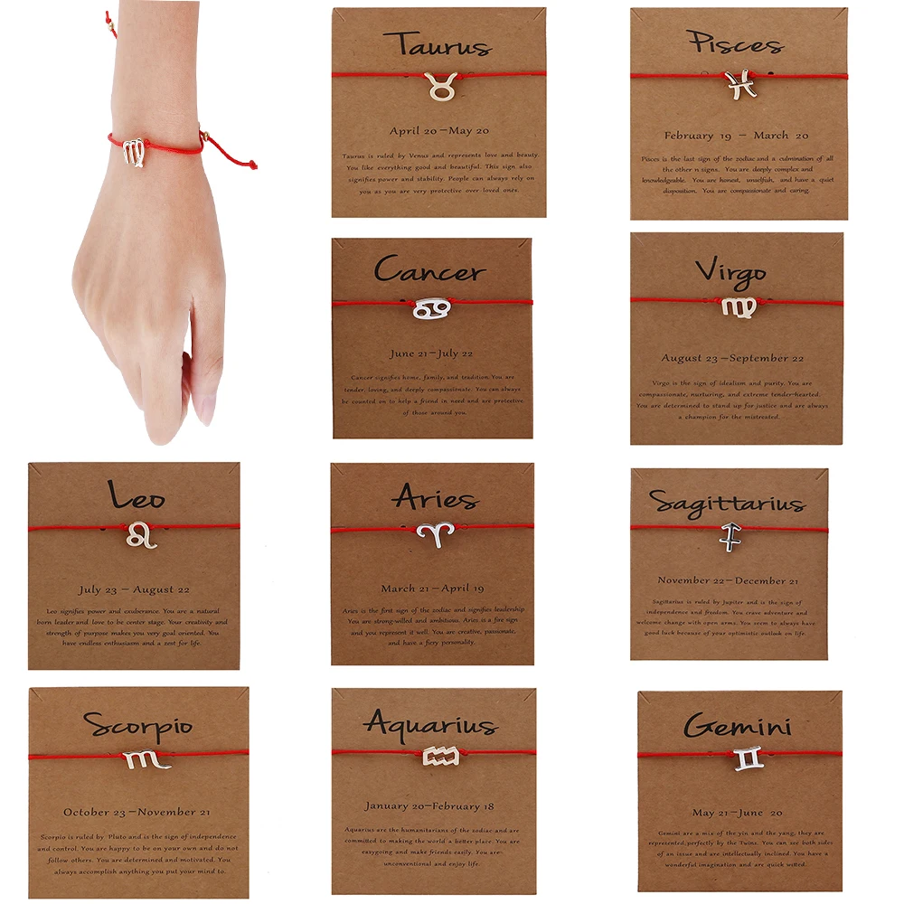 Horoscope Bracelet Balls Zodiac Signs Bracelet Astrology Bracelet