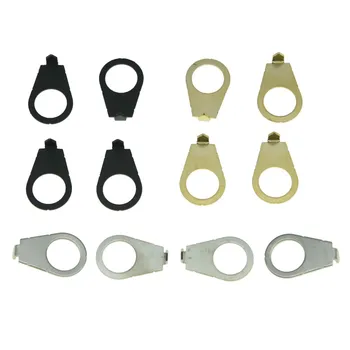 

KAISH Set of 4 LP Guitar Knobs Pointer Plate 3/8" Knob Position Indicator for Gibson LP Les Paul Nickel/Black/Gold