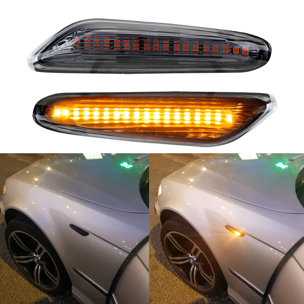 Боковые светодиодные Маркер для BMW E90 E91 E92 E60 E87 E82 E61LED 12 В постоянного тока