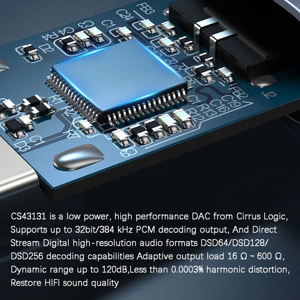 Adaptador de Amplificador de Fone de Ouvido Adaptador para Android Tipo-c para 3.5mm Jcally Alta Performance Dac Decodificador Windows Macos Jm20 Cs43125 - Image 5