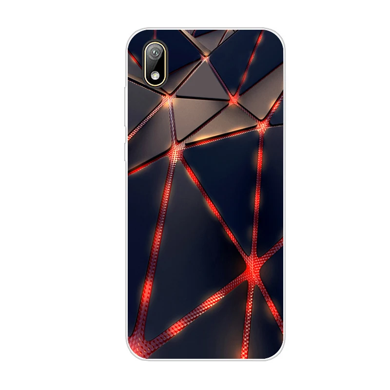 Черный Чехол для huawei y5 силиконовый чехол ТПУ мягкий чехол для huawei Y5 coque бампер 5,71 дюймов Funda кожа противоударный - Цвет: Черный
