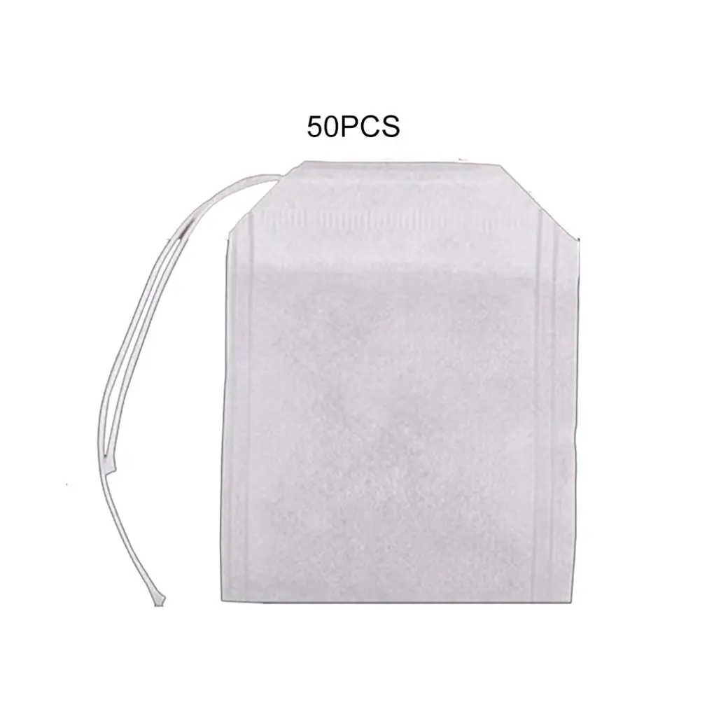 

50/100pcs Disposable Tea Filter Bags Tea infusers Empty Drawstring Seal Filter Tea Bags Drawstring Herb Loose Tea bag