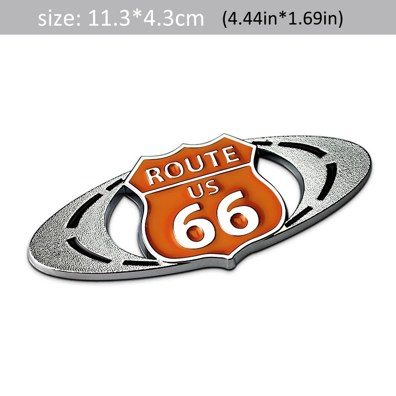 3D Metal ROUTE US 66 Decal - Image 6