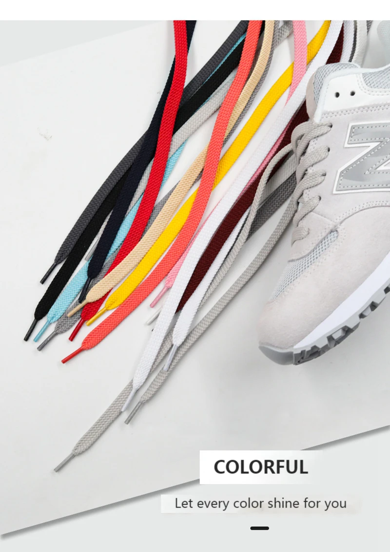 1 Paar doppellagige Präzisions-Webschnürsenkel, flache Schnürsenkel, Sportschuhe, weiße Schnürsenkel, verwendet für 574 NB 327, lässig, 26 Farben – Detail 6
