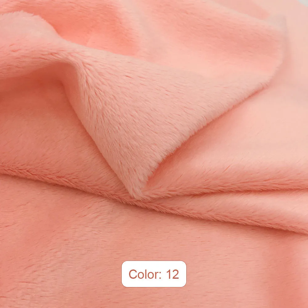 5 мм ворс 150x50 см/80 см/100 см Minky плюшевая ткань для сшивание лоскутов по принципу "сделай сам" tissus Австралийский метр полиэстер Telas бархатная ткань - Цвет: 12