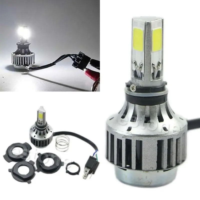 

32W 3000LM COB LED Hi/Lo Beam H4 Motorcycle Headlight Front Light Bulb Lamp