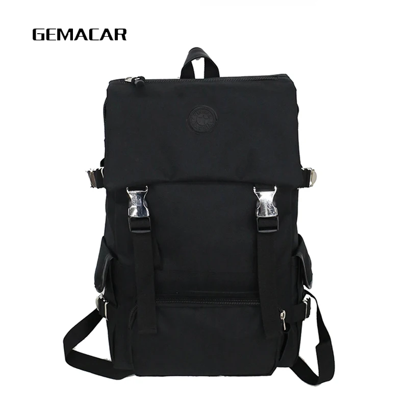 

Trend Backpack Couple Large Small Men And Women Bagpack Black Gray Red Vacation Multi-function Rucksack School Bag Fashion