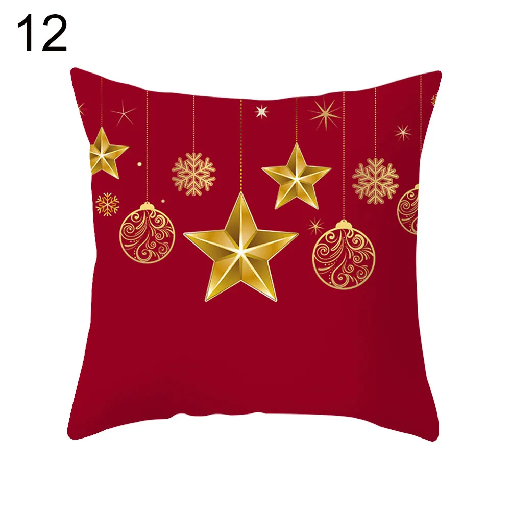 40#45*45 см Merry Christmas Elk Star чехол для подушки, чехол для подушки, для дома, офиса, дивана, стула, домашнего декора