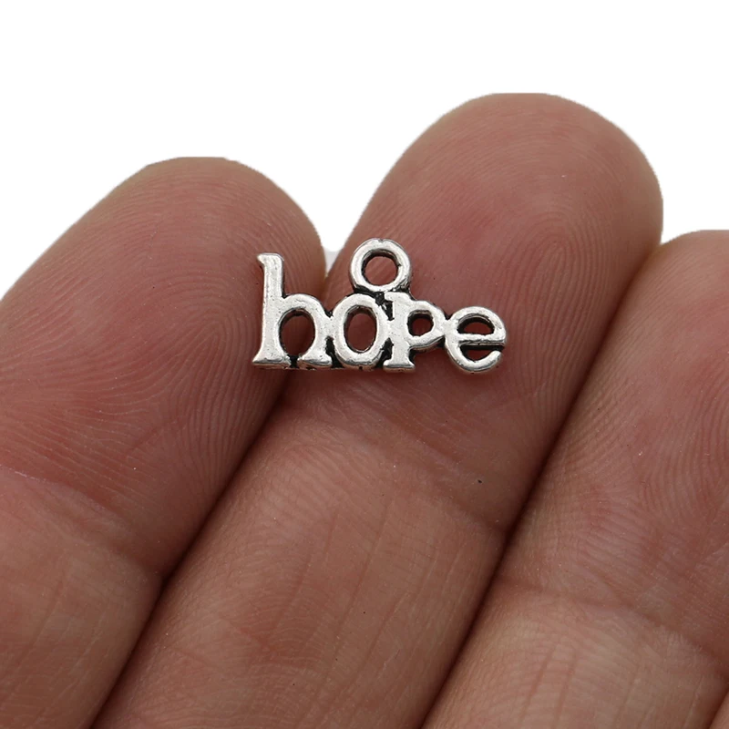 JAKONGO посеребренные Подвески Hope для изготовления ювелирных изделий браслет DIY