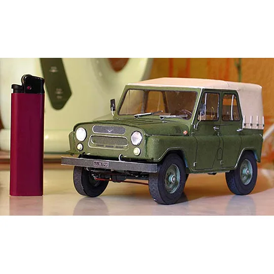 1:25, Советская UAZ-469, внедорожник для джипа, 3D бумажная модель, военная модель, модель автомобиля, руководство, сделай сам, модель автомобиля, игрушка, 16x7x8 см