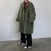 Осень и зима новая японская Ретро Рабочая тонкая ветровка модная повседневная однотонная куртка с большими карманами M-XL