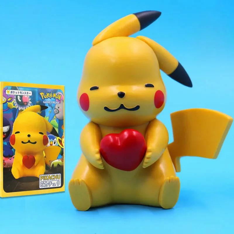 

Takara Tomy Doll Love Pikachu Action Figure Toys for Children Christmas Gifts Pokemon Cake Decoration Ornaments