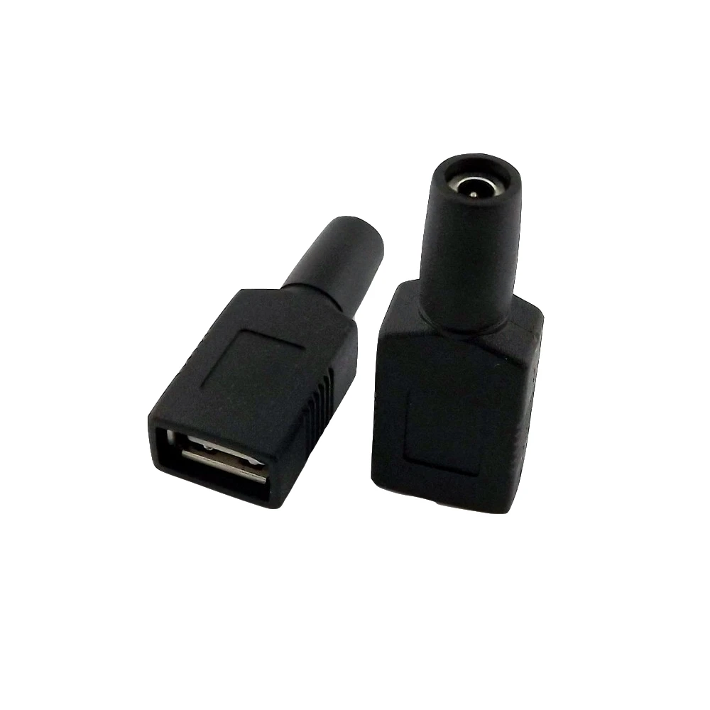 10x CCTV DC мощность USB Женский 3,5x1,35 мм Контактное переходное устройство разъем прямой черный