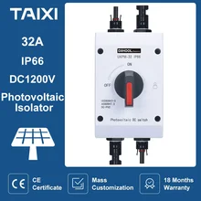 Photovoltaic Electrical Isolator Solar Switch PV Photovoltaic DC Switch 1000V 1200v  32A 16A UKPM Outdoor Waterproof IP66